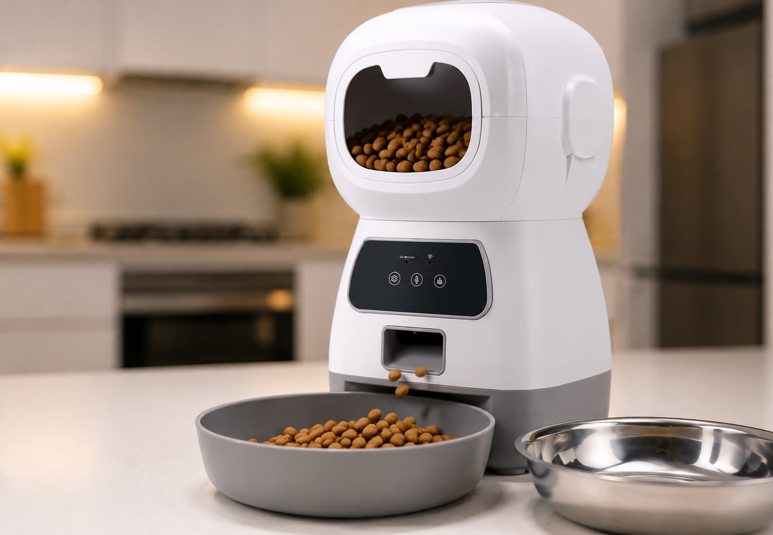 Comedero Automático Inteligente para Mascotas – Control por App, Alimentación Programada