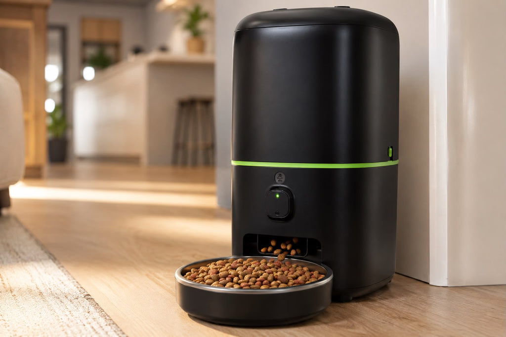 Comedero Automático WiFi para Mascotas – Alimentación Programada, Grabadora de Voz