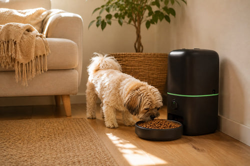 Comedero Automático WiFi para Mascotas – Alimentación Programada, Grabadora de Voz